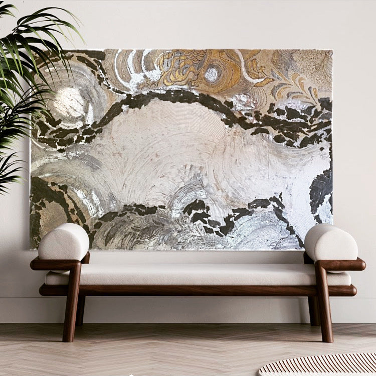 “Wave of Feelings” different techniques on canvas 140x200 cm