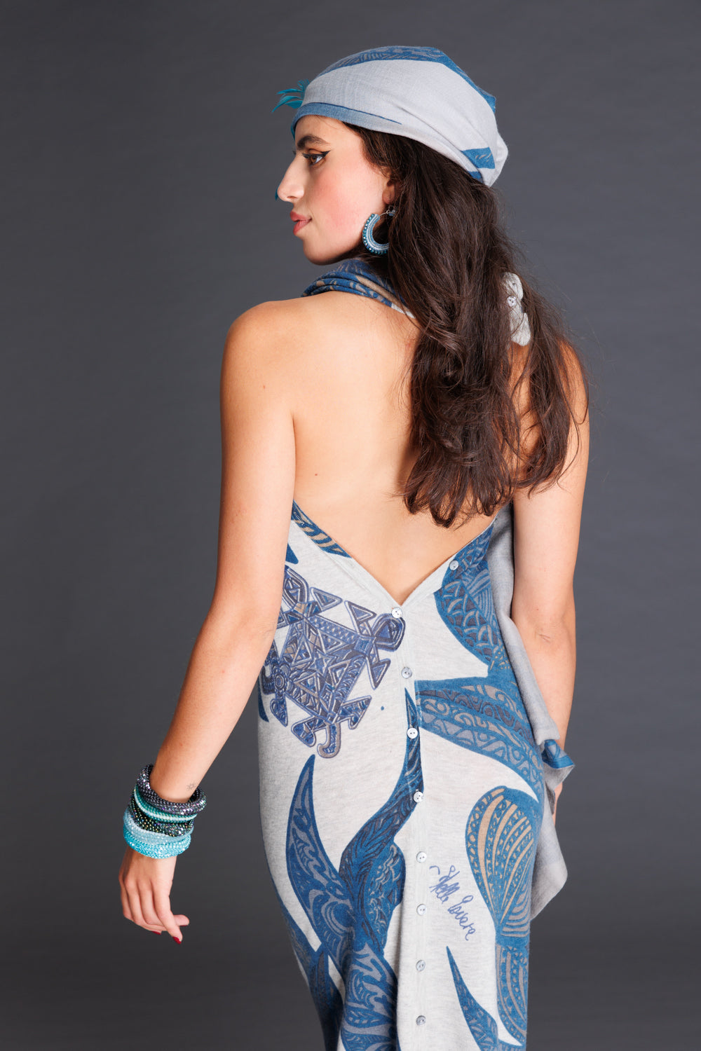 Kaschmir-Kleid, Rückenansicht, von STELLA ESVARA