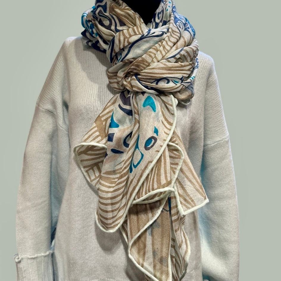 Cashmere XL scarf “JUNGLE” Limited Edition