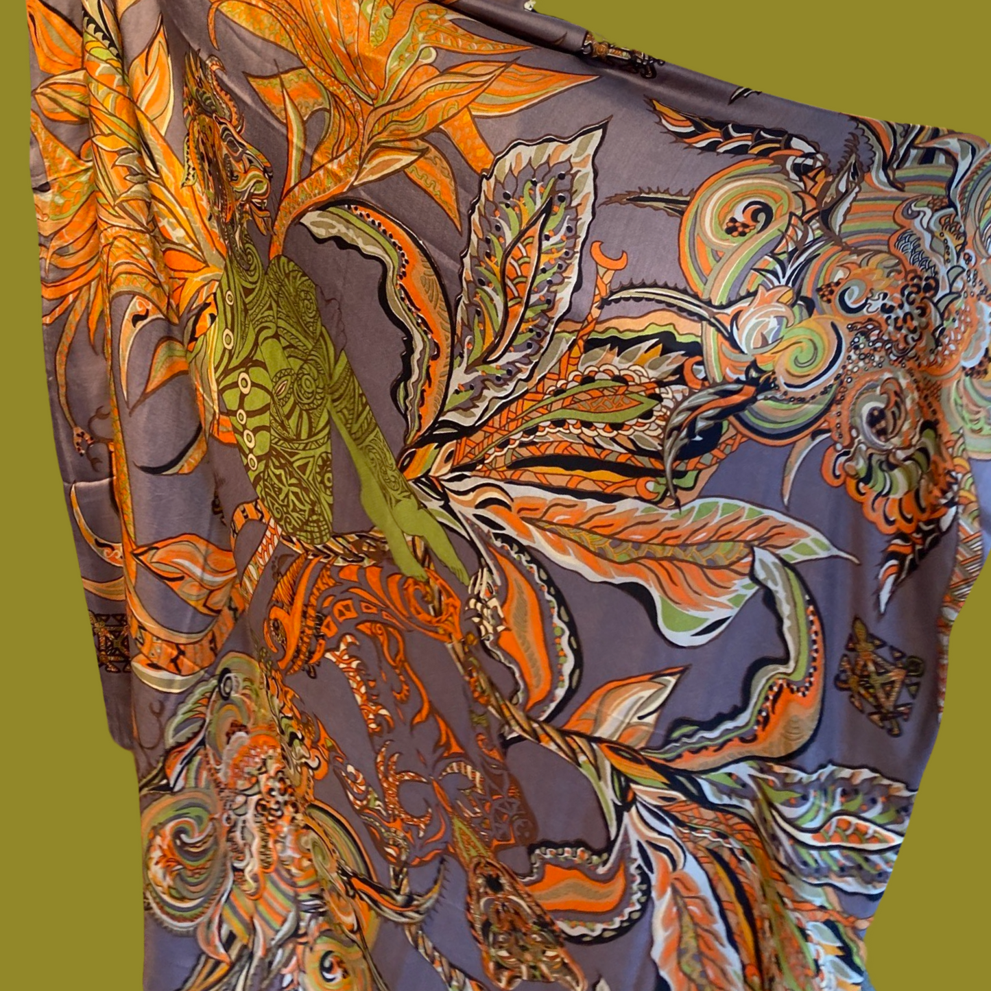 “BONDED IN GARDEN EDEN “ - LIMITED EDITION #2 of 4 pieces - cashmere &amp; silk, double face