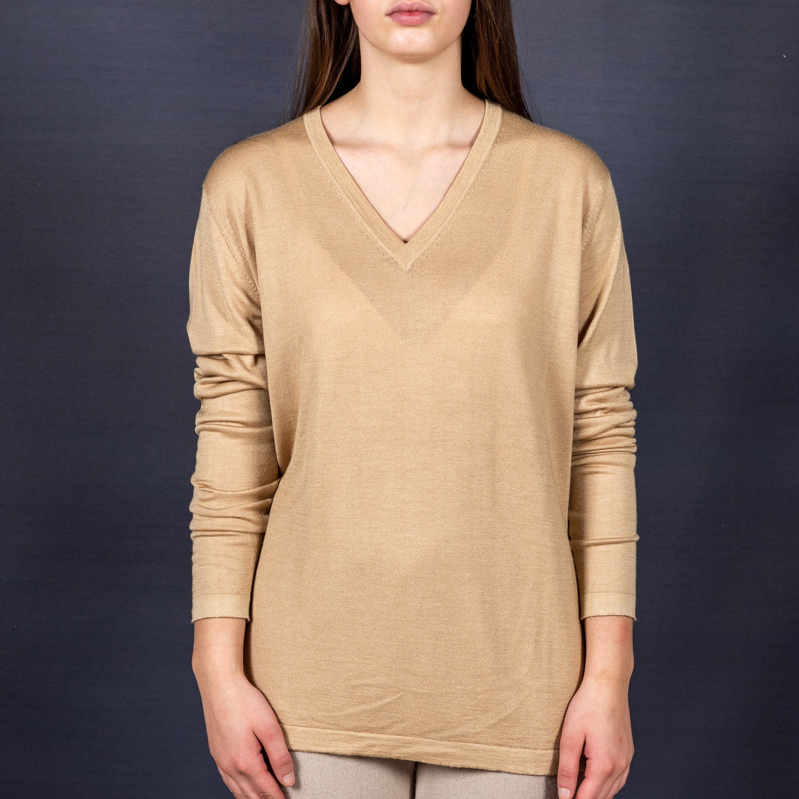 Pullover aus 30% Seide 70% Kaschmir, Oversize, in vielen Farben erhältlich