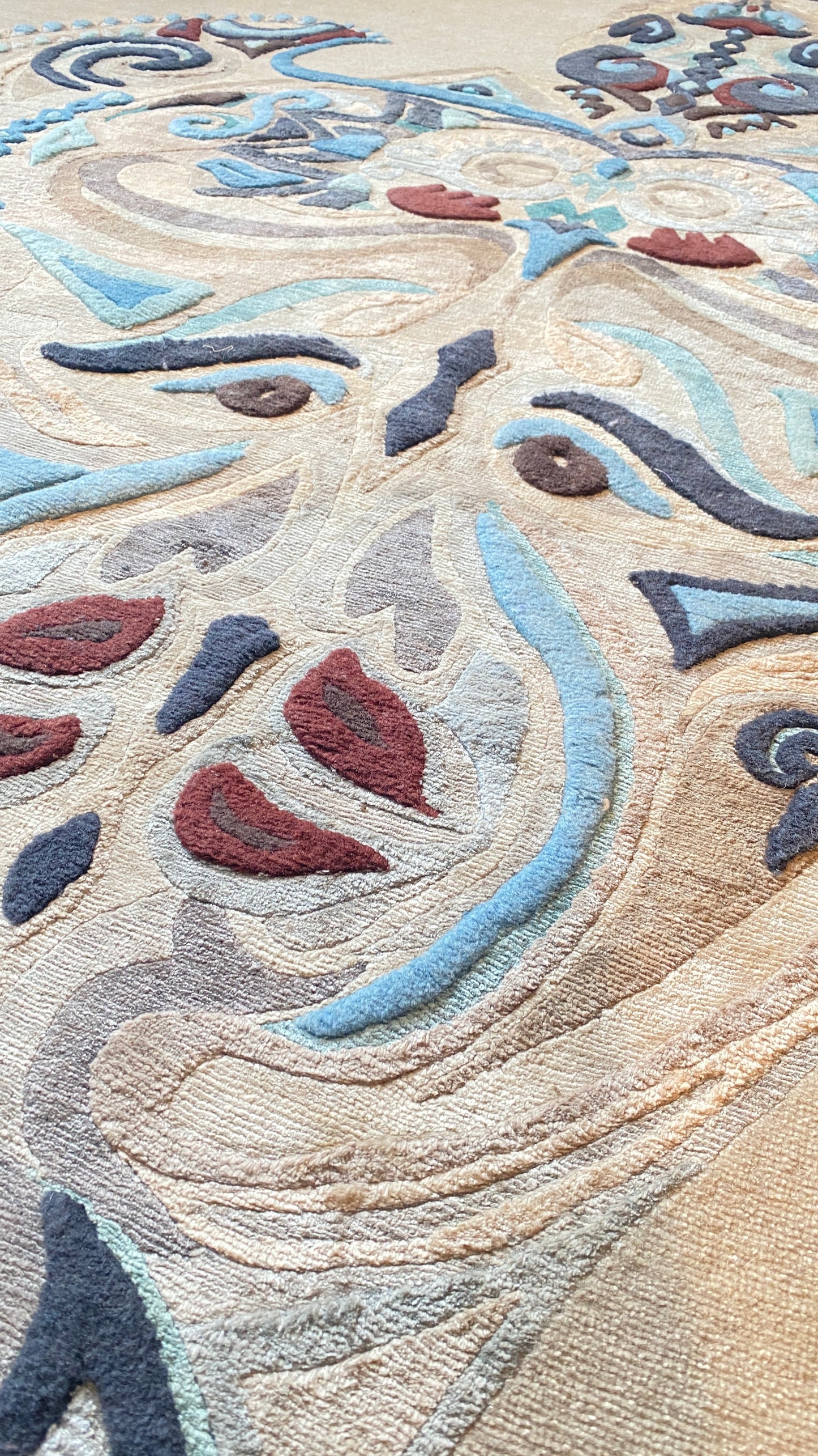 "TURTLE LOVE" Teppich Kunst - Unikat - Designer Rug - 200 x 200 - Handgeknüpft - Tibet Wolle & Seide