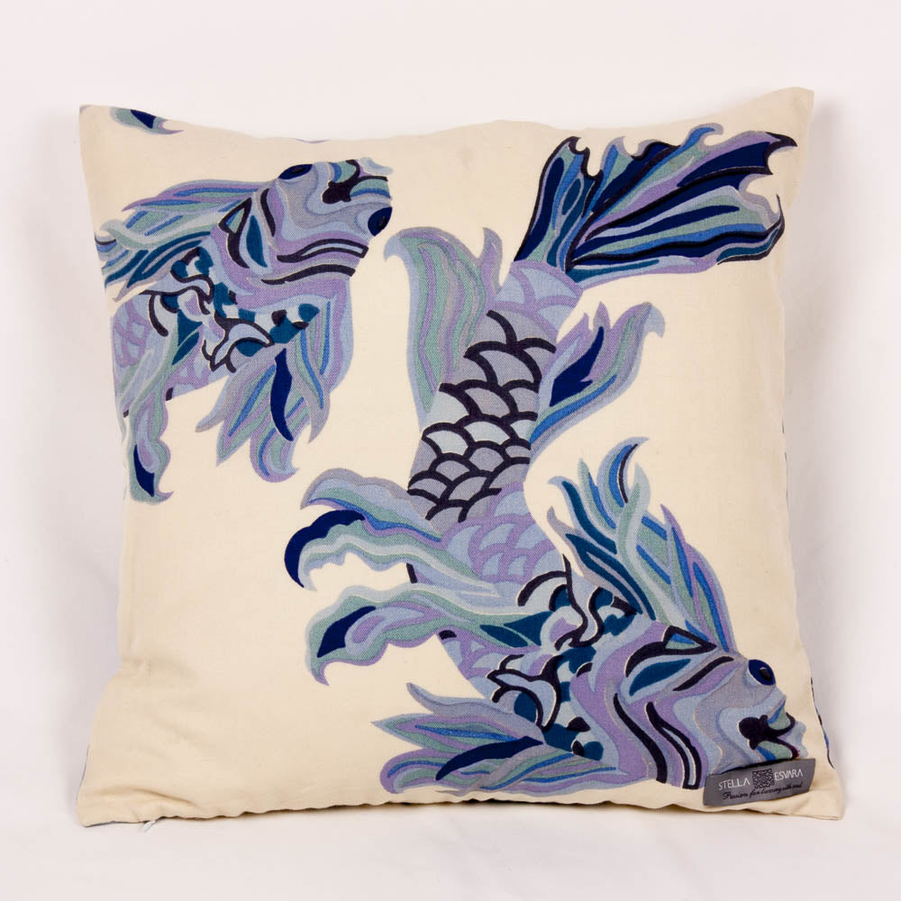 Handmade deco unique pillows (hand painted) made of wool &amp; silk