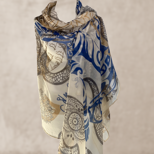 YOGA LOVE - light scarf made of the highest quality pure cashmere. Limited!