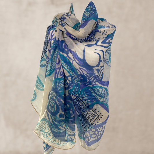 YOGA LOVE - light scarf made of the highest quality pure cashmere. Limited!