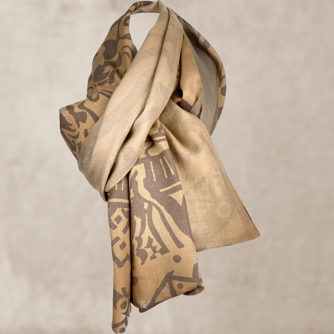 Doubleface “LAST SAMURAI" Limited Edition cashmere and silk scarf